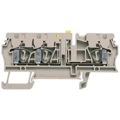 Weidmüller Testovací přerušení svorkovnice 8731720000, řada: ZTR, 500 V Hnědá 2.5 mm² 1 Objímka