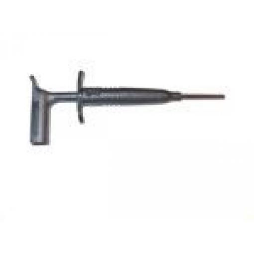 Mueller Electric Krokosvorka, 4 mm, Modrá, 1 kV 1A, délka: 139.7 mm, materiál kontaktu: Slitina berylia a mědi