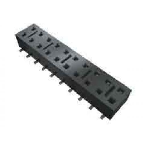 Patice PCB, řada: HLE, orientace těla: Rovný, rozteč: 2.54 mm Deska-deska, počet kontaktů: 20, počet řad: 2, Průchozí