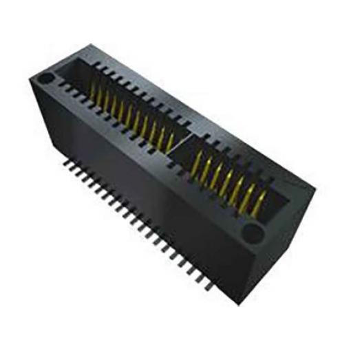 Samtec Hranový konektor, řada: MEC1, rozteč: 1 mm Vnitřní, počet kontaktů: 40, počet řad: 2, orientace těla: Svislé,