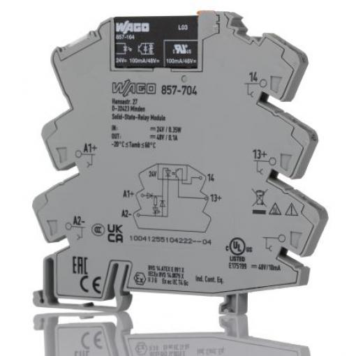 WAGO Polovodičové relé 0.1 A Lišta DIN 48 V dc 857 30V dc