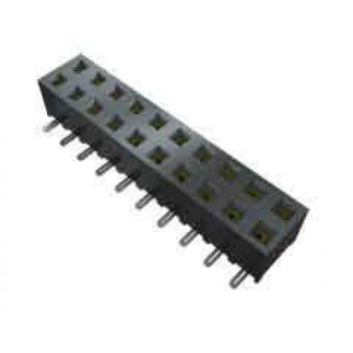 Patice PCB, řada: SMM, orientace těla: Rovný, rozteč: 2 mm Deska-deska, počet kontaktů: 40, počet řad: 2, Povrch Vysoce