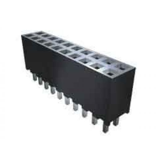 Patice PCB, řada: SQT, orientace těla: Rovný, rozteč: 2 mm Deska-deska, počet kontaktů: 30, počet řad: 2, Průchozí otvor