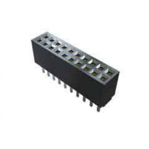 Patice PCB, řada: SFMC, orientace těla: Rovný, rozteč: 1.27 mm Deska-deska, počet kontaktů: 20, počet řad: 2, Průchozí