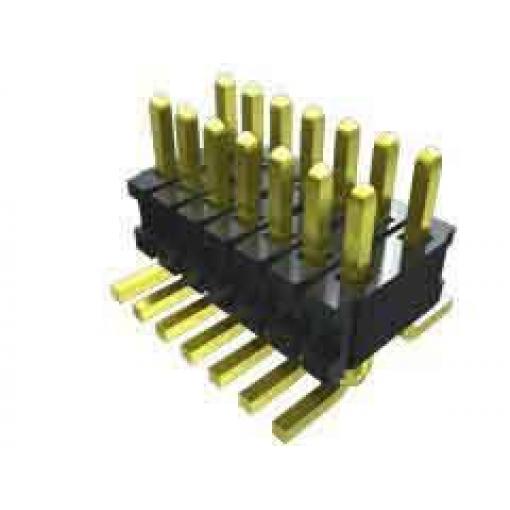 Samtec Kolíkový konektor, řada: FTR, Deska-deska, počet kontaktů: 20, počet řad: 2, rozteč: 1.27 mm, orientace těla: