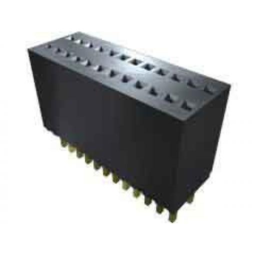 Patice PCB, řada: SMS, orientace těla: Rovný, rozteč: 1.27 mm Deska-deska, počet kontaktů: 20, počet řad: 2, Průchozí