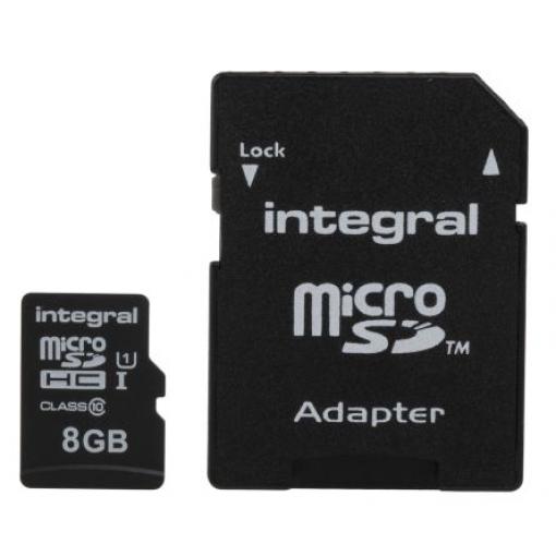 MicroSD 8 GB MicroSDXC Integral Memory Třída 10 60 °C 0 °C