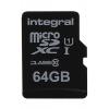 MicroSD 64 GB MicroSDXC Integral Memory Třída 10 0 °C 0 °C