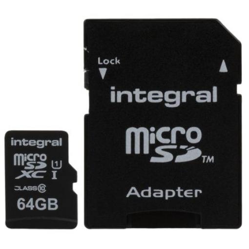 MicroSD 64 GB MicroSDXC Integral Memory Třída 10 0 °C 0 °C