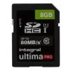 Karta SD 8 GB SDHC XC Integral Memory, řada: UltimaPro UHS 1 U1, Třída 10 0 °C 0 °C 1920x