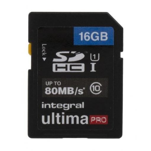 Karta SD 16 GB SDHC HC Integral Memory, řada: UltimaPro Třída 10, UHS 1 U1 70 °C 0 °C 1920x