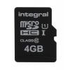 MicroSD 4 GB MicroSDHC Integral Memory Třída 10 0 °C 0 °C