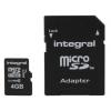 MicroSD 4 GB MicroSDHC Integral Memory Třída 10 0 °C 0 °C