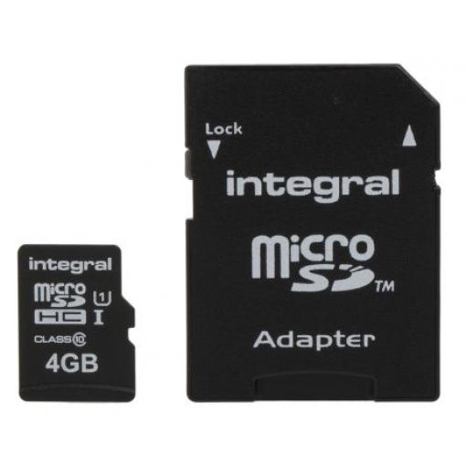MicroSD 4 GB MicroSDHC Integral Memory Třída 10 0 °C 0 °C