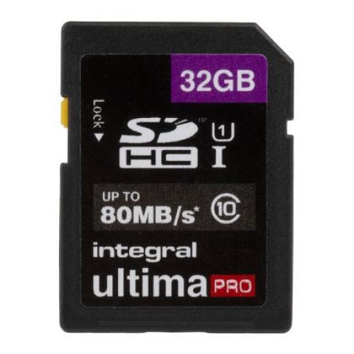 Karta SD 32 GB SDHC HC Integral Memory, řada: UltimaPro UHS 1 U1, Třída 10 0 °C 0 °C 1920x