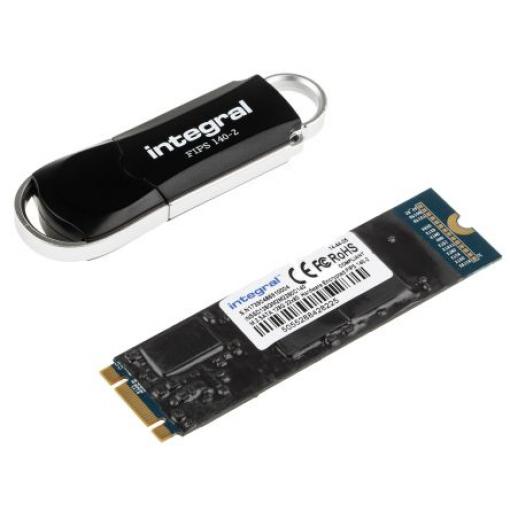 SSD, model: SSD Interní M.2 AES-256 128 GB 140-2 úroveň 2 Integral Memory MLC 70 °C 0 °C