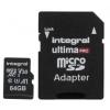 MicroSD 64 GB MicroSDXC Integral Memory Třída 10, UHS 1 U3 70 °C -25 °C