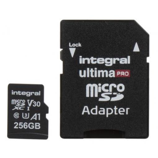 MicroSD 256 GB MicroSDXC Integral Memory Třída 10, UHS 1 U3 70 °C -25 °C