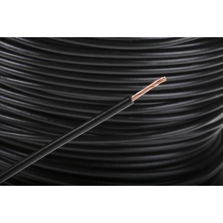 Zapojovací vodič, řada: Tri-Rated, typ kabelu: Kulatý, prameny vodičů: 30 x 0.25 mm, Černá, 1kV dc 100 m 16 AWG