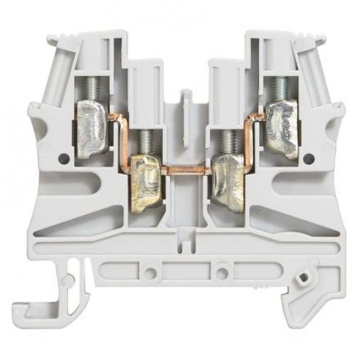 Legrand Svorkovnice na lištu DIN bez pojistky 0 371 69, řada: Viking, 500 V Šedá 4 mm² 1 Šroubová ATEX