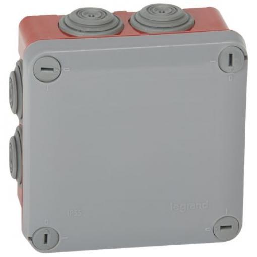 Polypropylen Přizpůsobitelná krabice 7 vylamovací otvory 121mm x 54 mm Legrand 121 mm