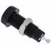 RS PRO Zásuvka na banánky, 4 mm, 50V, 10A, Černá, Vnitřní Pájecí, materiál kontaktu: Mosaz, délka: 28.5 mm, pokovení
