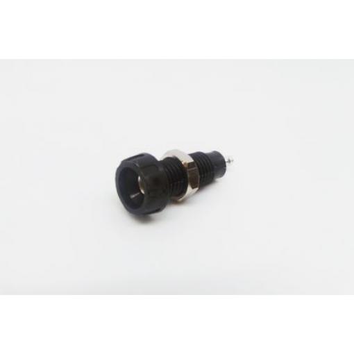 RS PRO Zásuvka na banánky, 4 mm, 50V, 10A, Černá, Vnitřní Pájecí, materiál kontaktu: Mosaz, délka: 28.5 mm, pokovení