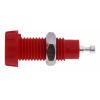 RS PRO Zásuvka na banánky, 4 mm, 50V, 10A, Červená, Vnitřní Pájecí, materiál kontaktu: Mosaz, délka: 28.5 mm, pokovení