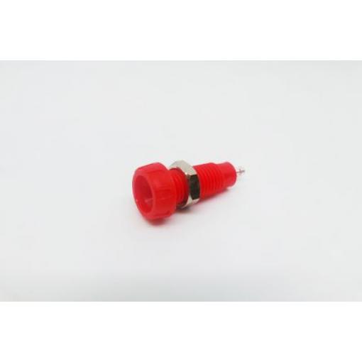 RS PRO Zásuvka na banánky, 4 mm, 50V, 10A, Červená, Vnitřní Pájecí, materiál kontaktu: Mosaz, délka: 28.5 mm, pokovení