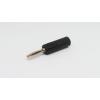 RS PRO Banánkový konektor, 4 mm, 50V, 10A, Černá, Vnější Šroubová, materiál kontaktu: Mosaz, délka: 49.8 mm, pokovení
