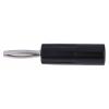 RS PRO Banánkový konektor, 4 mm, 50V, 10A, Černá, Vnější Šroubová, materiál kontaktu: Mosaz, délka: 49.8 mm, pokovení