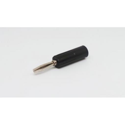 RS PRO Banánkový konektor, 4 mm, 50V, 10A, Černá, Vnější Šroubová, materiál kontaktu: Mosaz, délka: 49.8 mm, pokovení