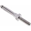 RS PRO Banánkový konektor, 4 mm, 50V, 16A, Stříbrná, Vnější Bočník, materiál kontaktu: Mosaz, délka: 40.3 mm, pokovení