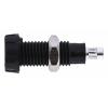RS PRO Zásuvka na banánky, 4 mm, 50V, 10A, Černá, Vnitřní Pájecí, materiál kontaktu: Mosaz, délka: 28.5 mm, pokovení