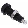 RS PRO Zásuvka na banánky, 4 mm, 50V, 10A, Černá, Vnitřní Pájecí, materiál kontaktu: Mosaz, délka: 28.5 mm, pokovení
