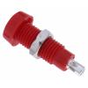 RS PRO Zásuvka na banánky, 4 mm, 50V, 10A, Červená, Vnitřní Pájecí, materiál kontaktu: Mosaz, délka: 28.5 mm, pokovení