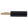 RS PRO Banánkový konektor, 4 mm, 50V, 16A, Černá, Vnější Pájecí, materiál kontaktu: Mosaz, délka: 48.75 mm, pokovení