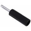 RS PRO Banánkový konektor, 4 mm, 50V, 16A, Černá, Vnější, materiál kontaktu: Mosaz, délka: 48.8 mm, pokovení kontaktu: