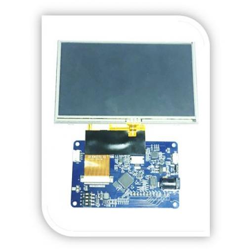 Deska displeje VM816C50A-D Vývojový modul Bridgetek Deska kreditních karet EVE 5 in LCD SPI, pro použití s: Vestavěný