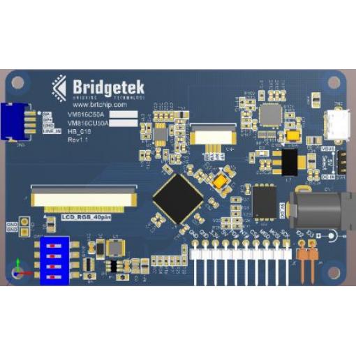 Deska displeje VM816CU50A-N Vývojový modul Bridgetek Deska kreditních karet EVE (bez displeje) 5.0 in LCD USB, pro
