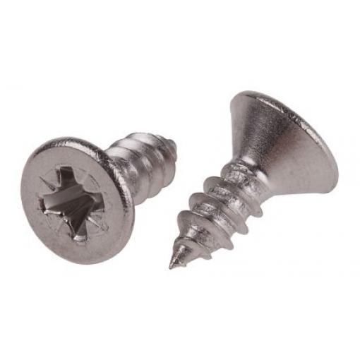 RS PRO Samořezný šroub, Obyčejný, Nerezová ocel hlavice Zapuštěná, délka: 13 mm