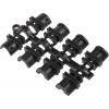 MH Connectors Plášť D-Sub, řada: MHDTZK-BK, orientace těla: Rovný, počet kontaktů: 15, materiál pouzdra: Zinek, barva: