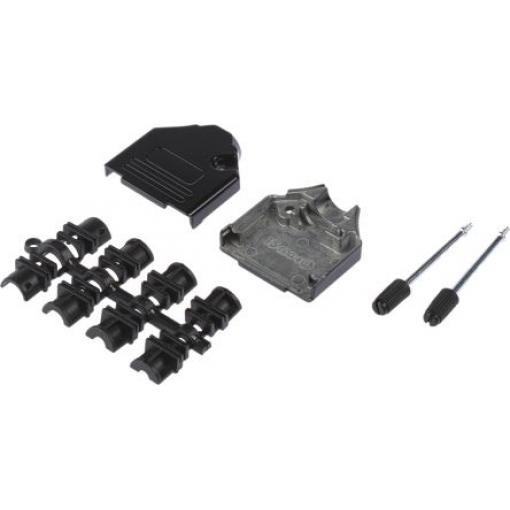 MH Connectors Plášť D-Sub, řada: MHDTZK-BK, orientace těla: Rovný, počet kontaktů: 15, materiál pouzdra: Zinek, barva:
