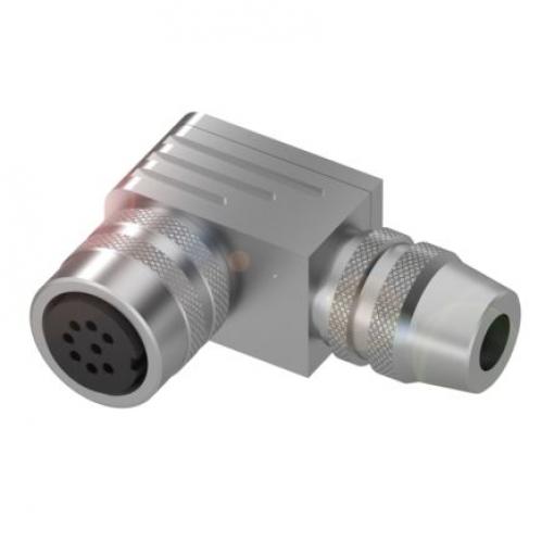 BALLUFF Konektor DIN, řada: BCC00UP, počet kontaktů: 8, velikost: M16, 60 V ac/dc, orientace těla: Pravý úhel, IP67 5A,