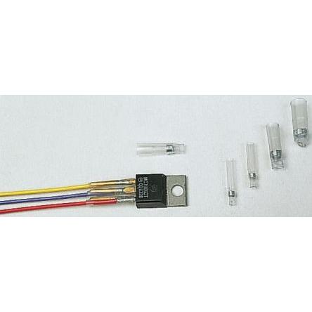 Pájecí spojka průměr kabelu 0.9 mm až 2 mm délka bužírky 16mm Polyolefin Průhledné TE Connectivity