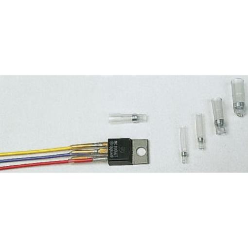 Pájecí spojka průměr kabelu 1.6 mm až 3.2 mm délka bužírky 16mm Polyolefin Průhledné TE Connectivity