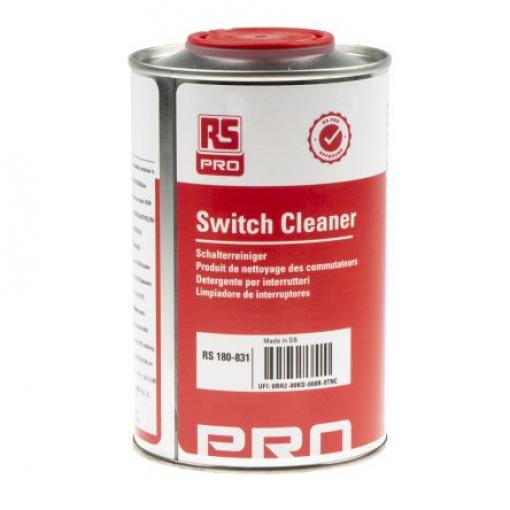 Přesný čistič a odmašťovač Switch Cleaner, 500 ml Cín, Kabel, Spínače, Mechanická zařízení RS PRO