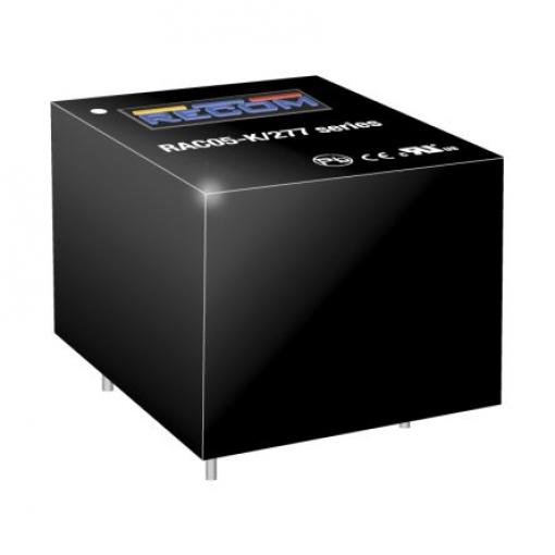 Spínaný napájecí zdroj, počet výstupů: 1 RAC05-12SK/277/W 12V dc Montáž na plošný spoj 5 W RAC05-K/277 Recom 264V ac