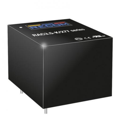 Spínaný napájecí zdroj, počet výstupů: 1 5V dc Montáž na plošný spoj 3.5 W RAC3.5-K/277 Recom 305V ac