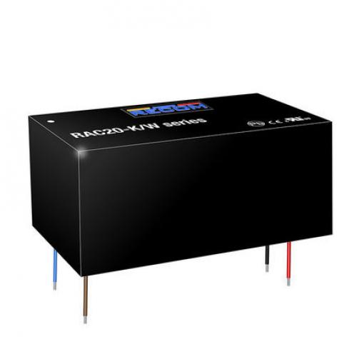 Spínaný napájecí zdroj, počet výstupů: 1 5V dc Montáž na plošný spoj 20 W RAC20-K Recom 264V ac